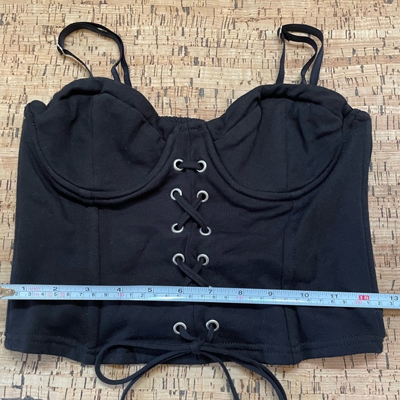 Zara Cropped Lace Up Bustier! - Picture 2 of 5